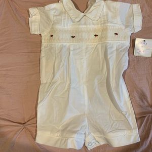 NWT smocked romper